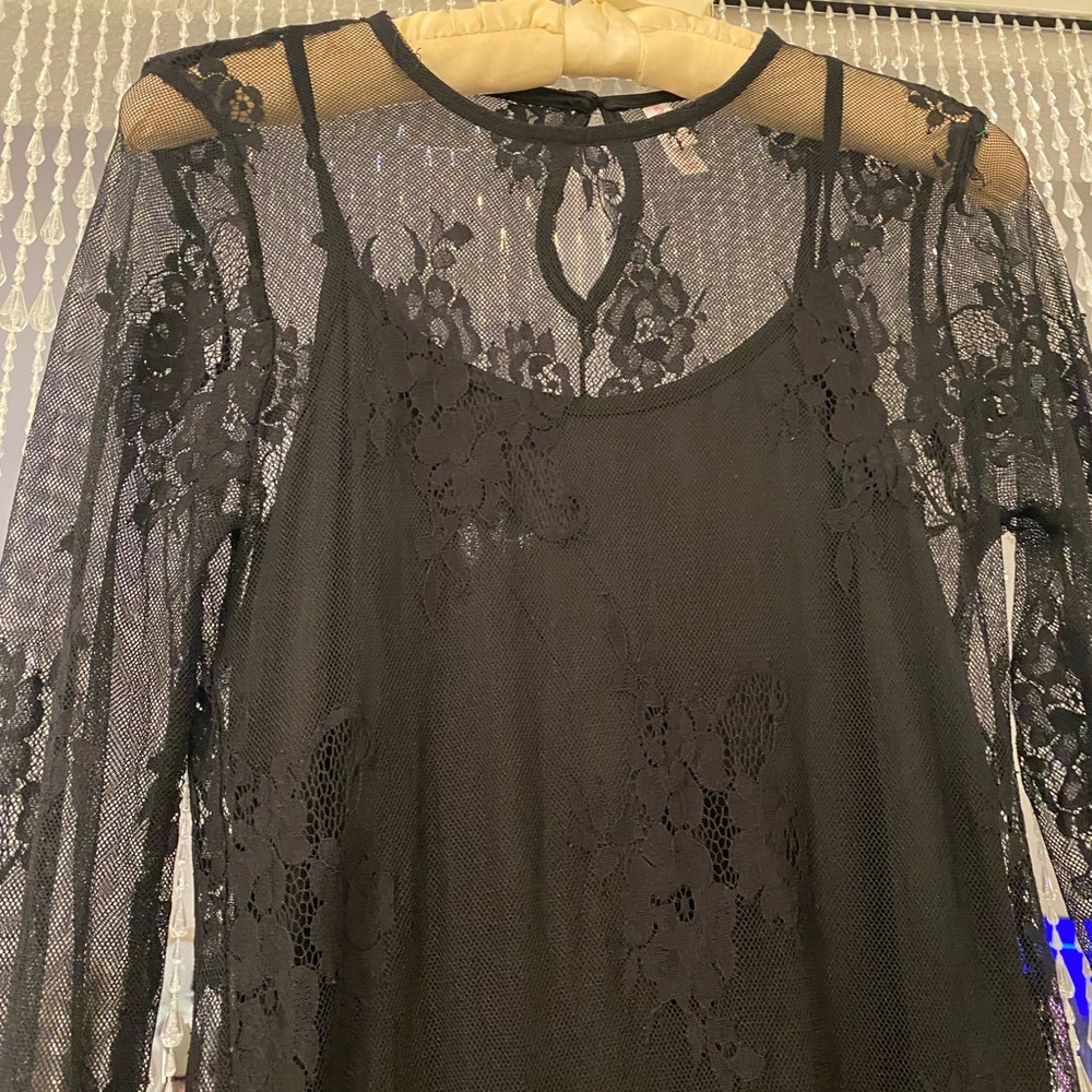 XHILARATION LACE LINED DRESS - Picture 2 of 8